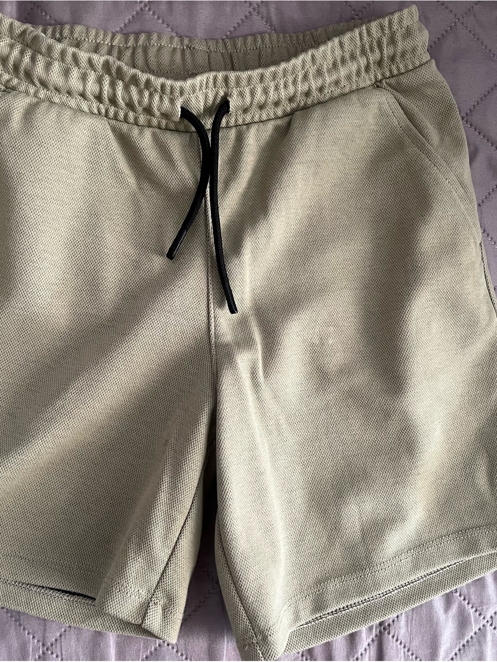 Cat & Jack Boy’s Light Sage Green Knit Drawstring Shorts